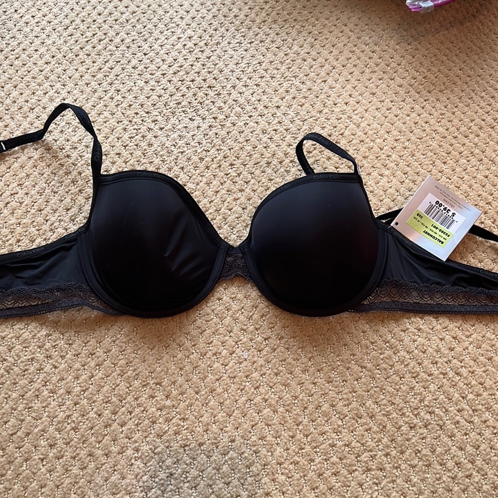 Calvin Klein Black Balconnet Bra